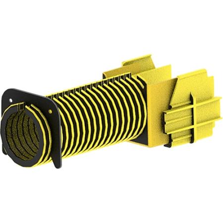 10' FiberGuide Single 2" Flex Tube Attachment 2x2"