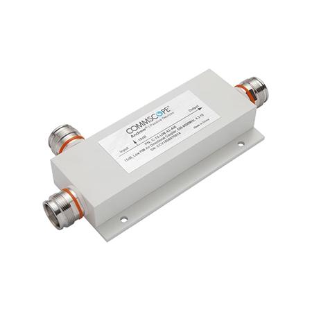 555 – 6000 MHz 15 dB Air Directional Coupler in White, 4.3-10 Female, Trimetal