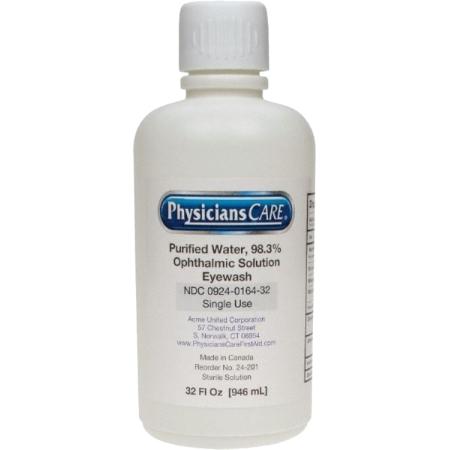 32 Ounce Single Refill Disposable Eye Wash Station