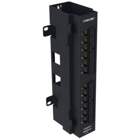 Uniprise Wall Mount Universal Cat6 Panel 12 Port