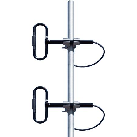 230 - 330 MHz 3 - 6 dBd 2 Element Dipole Array Antenna with N Male Connector