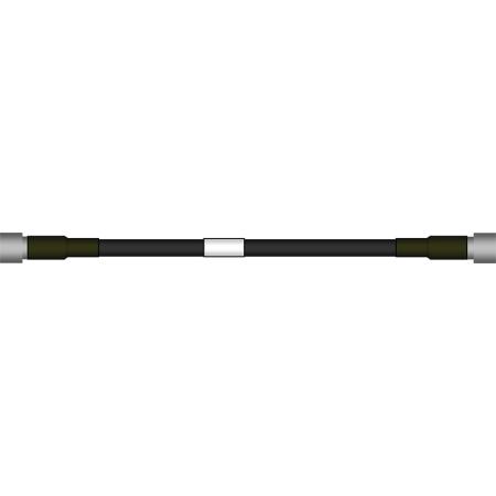 3.2 ft FSJ1RK-50B HELIAX® SureFlex® Cable Assembly with 4.3-10 Female - 4.3-10 Female Connectors