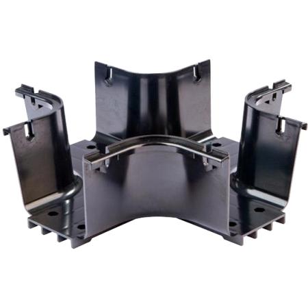 FiberGuide® Horizontal Cross, 4 in x 4 in, Black