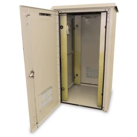 62Hx30Wx25D in (1) Bay Outdoor Cabinet, Cream UL50