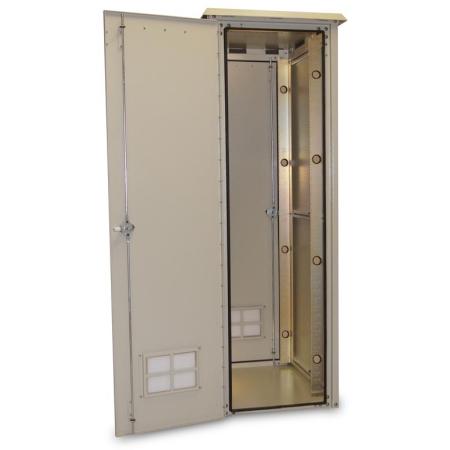 78Hx25Wx34D in (1) Bay,Outdoor Cabinet UL50 Cream