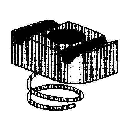 1/4 in Steel Spring Nut
