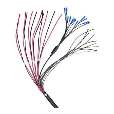 240 ft HYBRIFLEX® Hybrid Feeder Cabling Solution, 6 PR #6, 12 PR SM Fiber, DLC Connectors