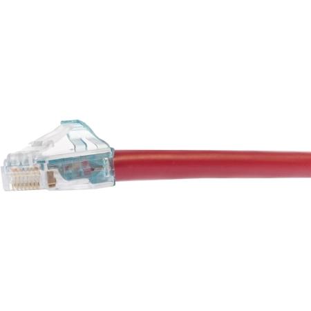 Ultra 10® Cat6A U/UTP Patch Cord, Red, 1'