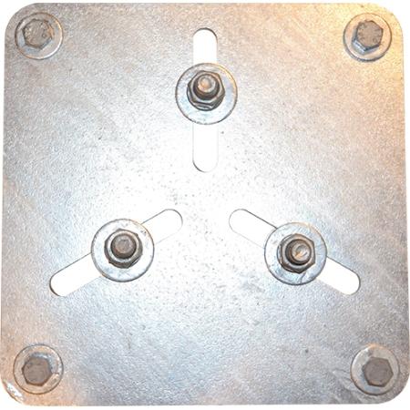 3 Bolt Triangular Bolt Beacon Mounting Plate
