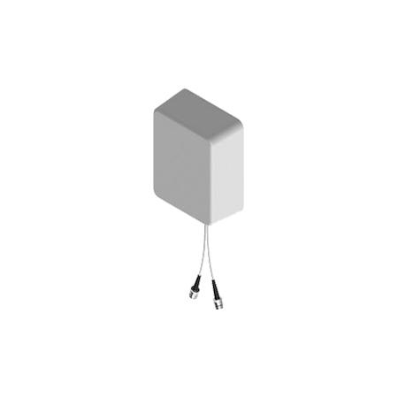 Indoor/Outdoor Mini-Panel Antenna in White, Rear Exit, 4.3-10 Female Connectors