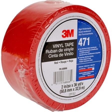 Vinyl Tape, Red, 1 Inch x 36 Yards