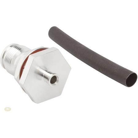 Bulkhead Mounted 2.2-5 Straight Solder Female in White Bronze