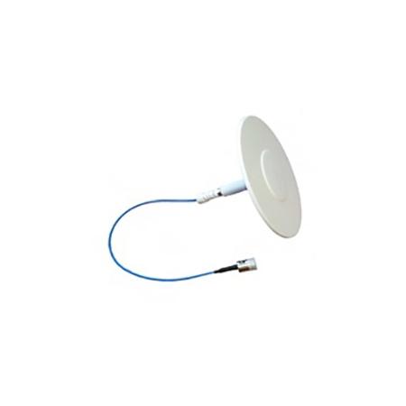 608 - 2700 MHz Ultra-Thin Ceiling Mount Antenna in White, 4.3-10 DIN Female