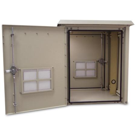 30Hx25Wx25D in (1) Bay,Outdoor Cabinet UL50 Cream