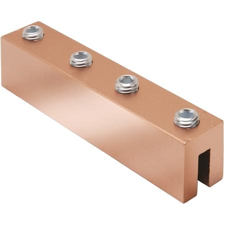 Wrought Cu Straight I-Beam Connector, #2 AWG-500