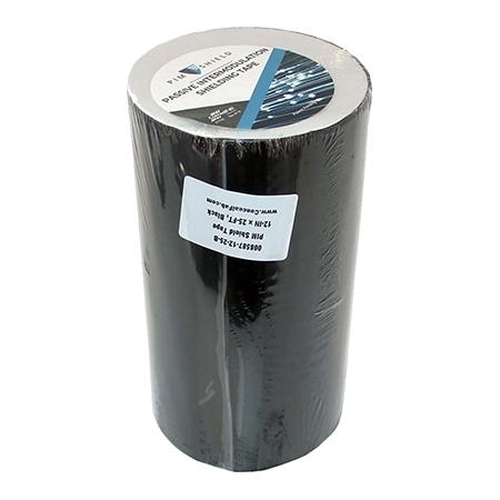 12"x25' PIM shield tape. Black