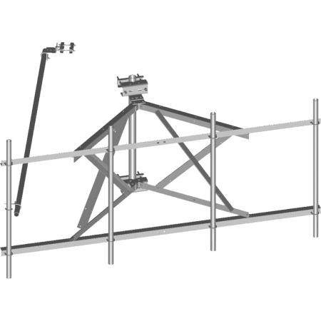 Stand-Off Sector Frame, 7' face, with pipe mounts