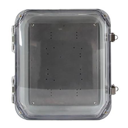 12 x 10 x 5 in NEMA 4X Polycarbonate Enclosure with (8) 1/2 in Holes and Cord Grip