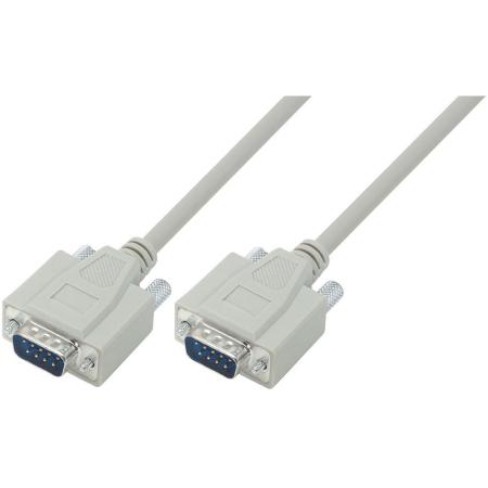 Deluxe Molded D-Sub Cable, DB9 Male/ Male, 2.5 ft