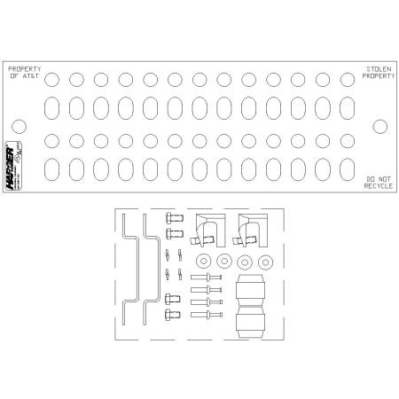 1/4" x 4" x 12" Tin Universal Ground Bar