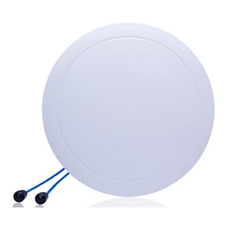 600 - 6000 MHz Low PIM MIMO Slim Round Panel Antenna with 4.3-10 Female Connectors
