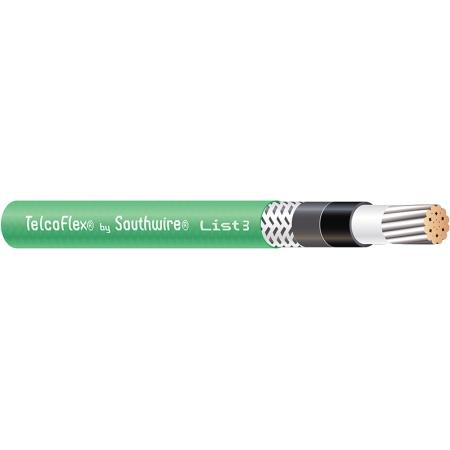 TelcoFlex III 12 AWG Central Office Power Cable in Green, Class B