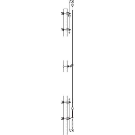 300' Safety Cable Kit (no slider) for angle leg