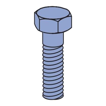 3/8in x 2-1/2in Galvanized Hex Screw