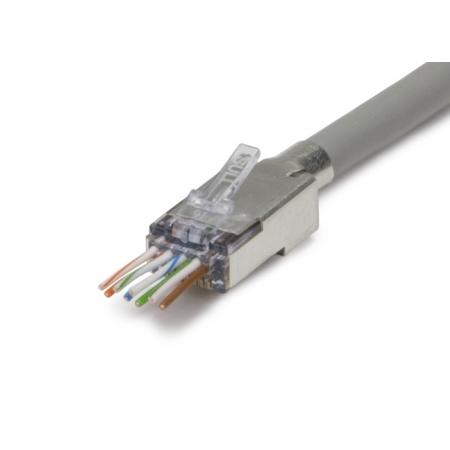 ezEX44 Shielded RJ45 External Connector,100/Bag.