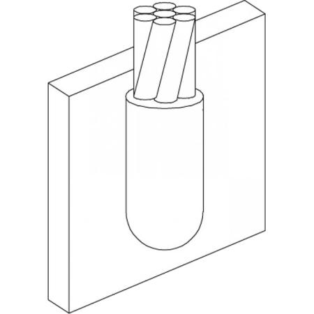 Cable to Pipe, 4/0 Strand
