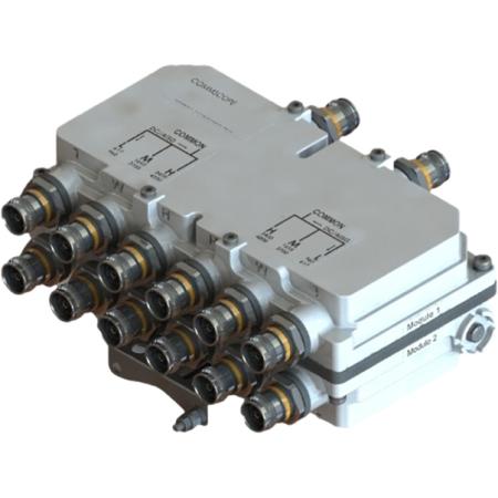 Compact Quad Triplexer 4.3-10 connectors
