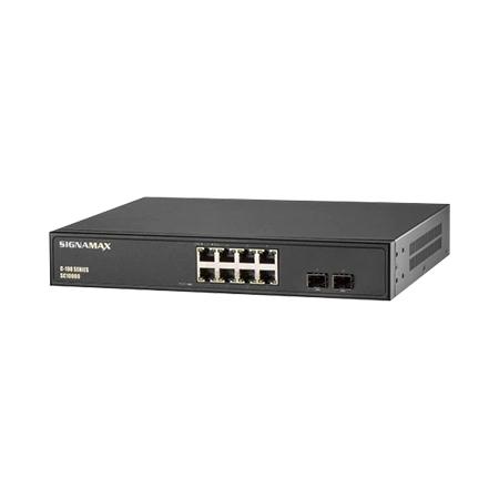 8 Port Gigabit PoE 125W Switch, 2 SFP Ports