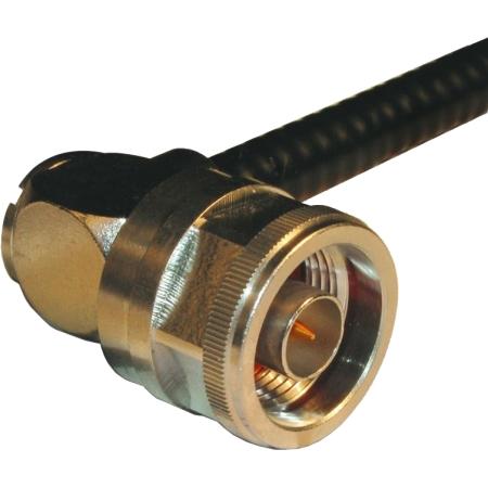 N Type Right Angle Crimp Plug for RG-58, LMR®-195