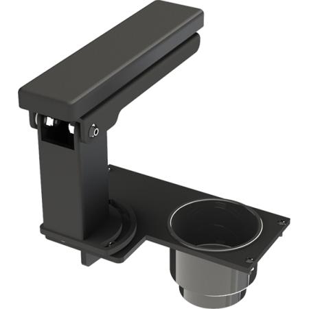 SINGLE CUPHOLDER & ARMREST 4 in Plate