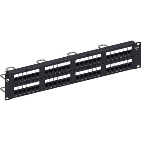 Distribution Module Panel, Cat 6, UTP, 2U, 48 port