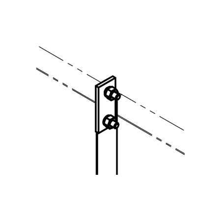 Back Up Splice 1/4 x 1 1/2 x 0'-3 1/2 in
