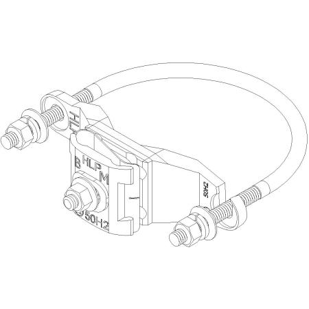 Bi-Metal U-Bolt Pipe Clamp 3.5/4