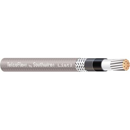 TelcoFlex III 8 AWG Central Office Power Cable in Gray, Class B