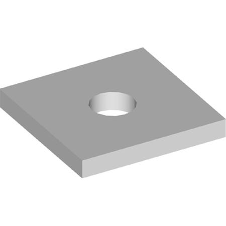 Backing Plate 2x2x1/8  Accepts hardware