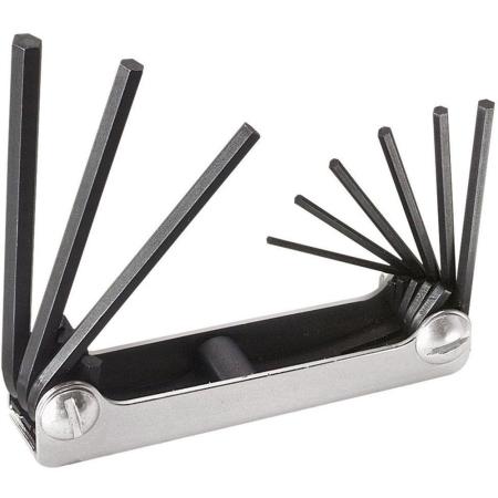 Nine-Key Inch Folding Hex Key Set