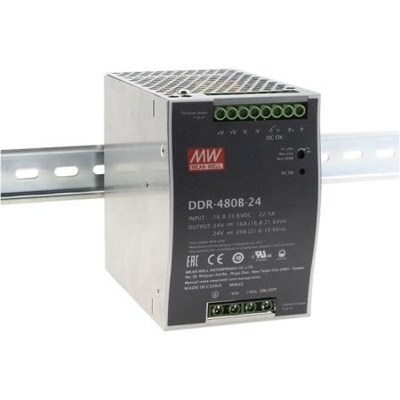 480W DIN Rail Type DC-DC Converter
