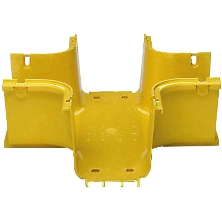 FiberGuide® Horizontal Cross, 4 in x 4 in, yellow