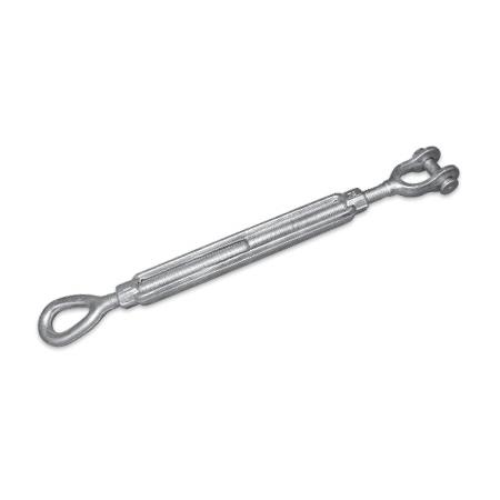 1 x 12in Jaw - Eye Turnbuckle Galv Steel
