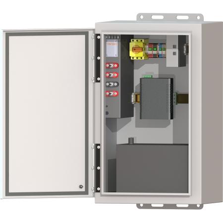 Power Extender with Multi-Port PoE+ for Light Poles with Intermittent Power 277/480 VAC