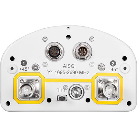 2x 1695 - 2690 MHz Outdoor Small Cell Antenna, 1x RET with Manual Override