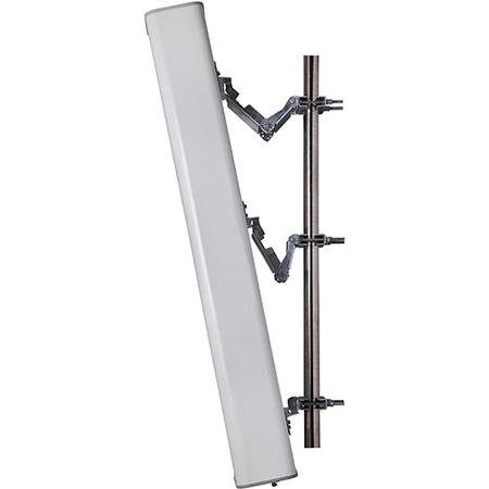 2x 694 - 960, 4x 1695 - 2690 MHz Outdoor Sector Antenna with 6x 4.3-10 Female Connectors, 33 Deg HPBW