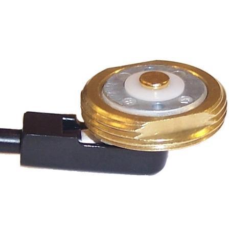 3/4 in Hole Brass NMO Mount with 17 ft RG-58A/U Cable, No Connector