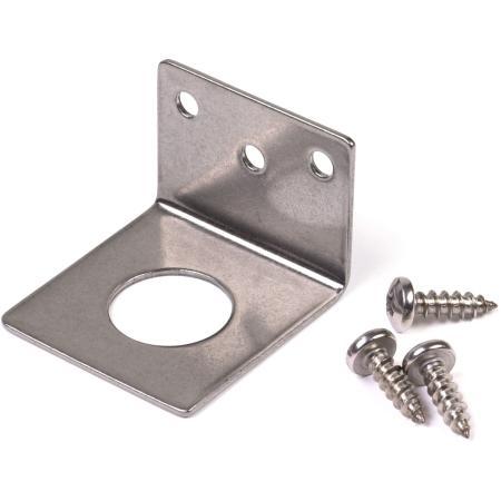 3/4 in Hole L Bracket, Chrome