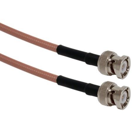 3 ft RG142 Plenum Cable Assembly with BNC Male - BNC Male Connnectors