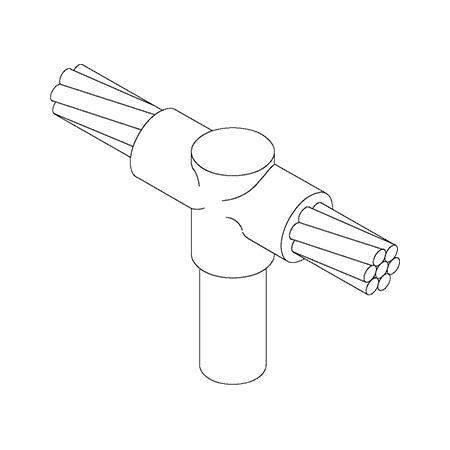 1/0 Strand- 3/4" Ground Rod Mold